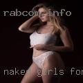 Naked girls forking
